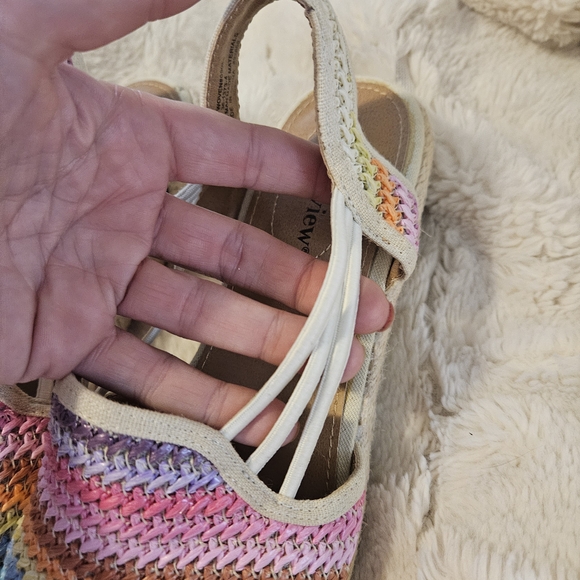 Comfortview Rainbow Striped Espadrilles - Picture 7 of 8